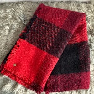 Express Scarf Buffalo Check Red Black
